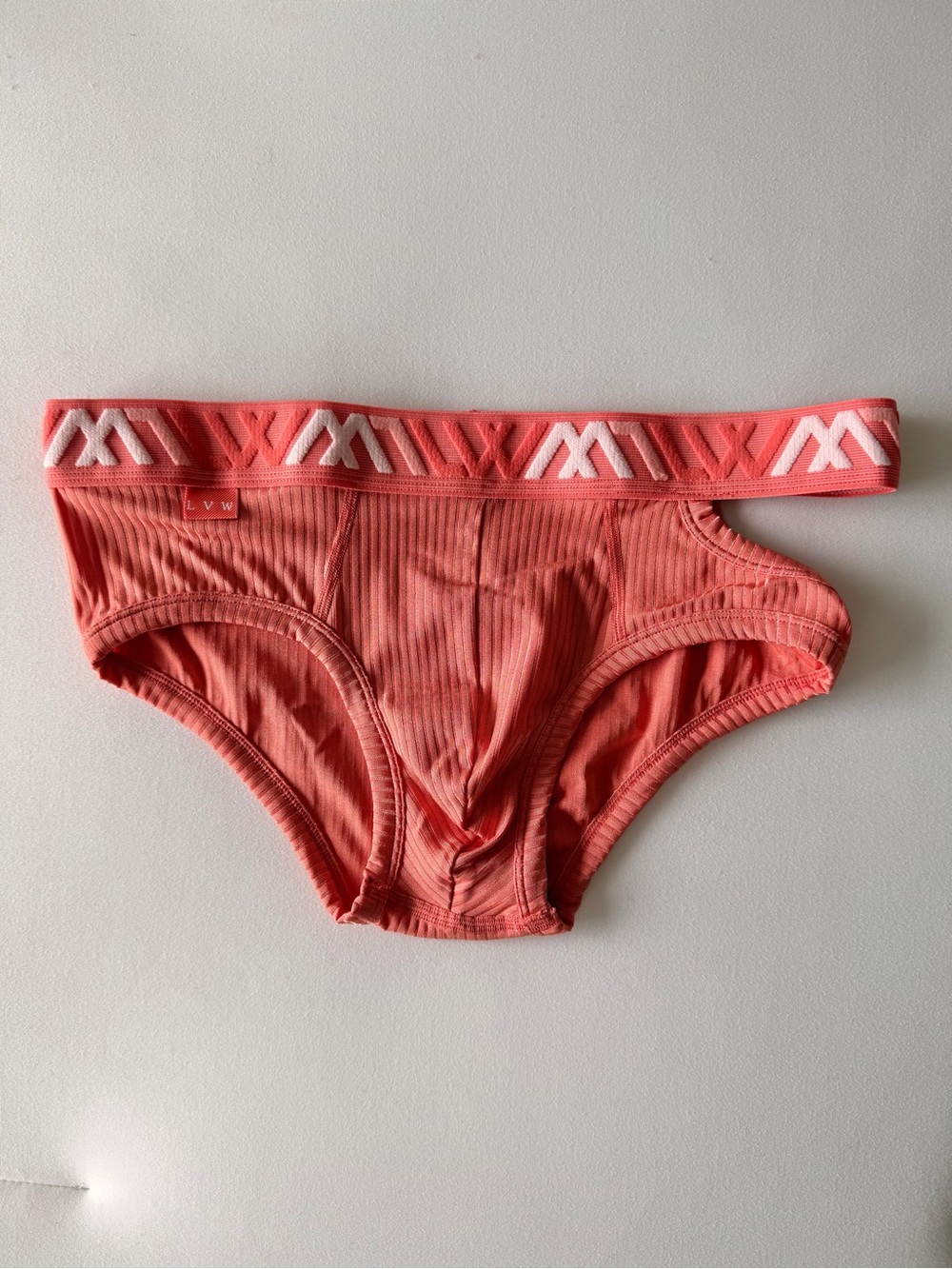 LVW Coral Ribbed Briefs
